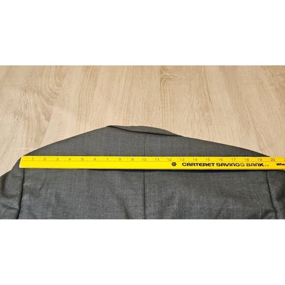 HART SCHAFFNER MARX Gold Trumpeter Mens Gray Blue Wool  42L Jacket Blazer - Picture 11 of 11